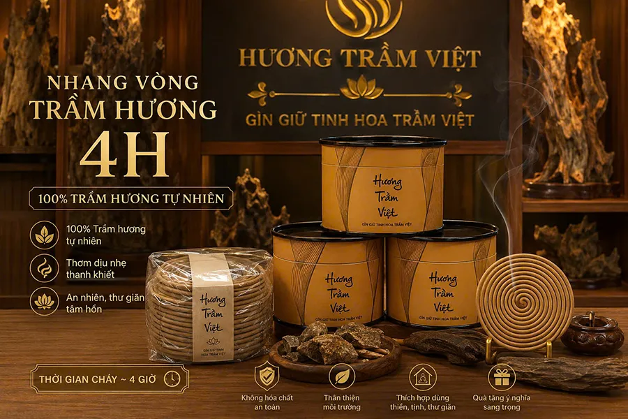 Nhang vòng trầm hương 4H